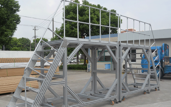 鋁型材無(wú)框玻璃扶手